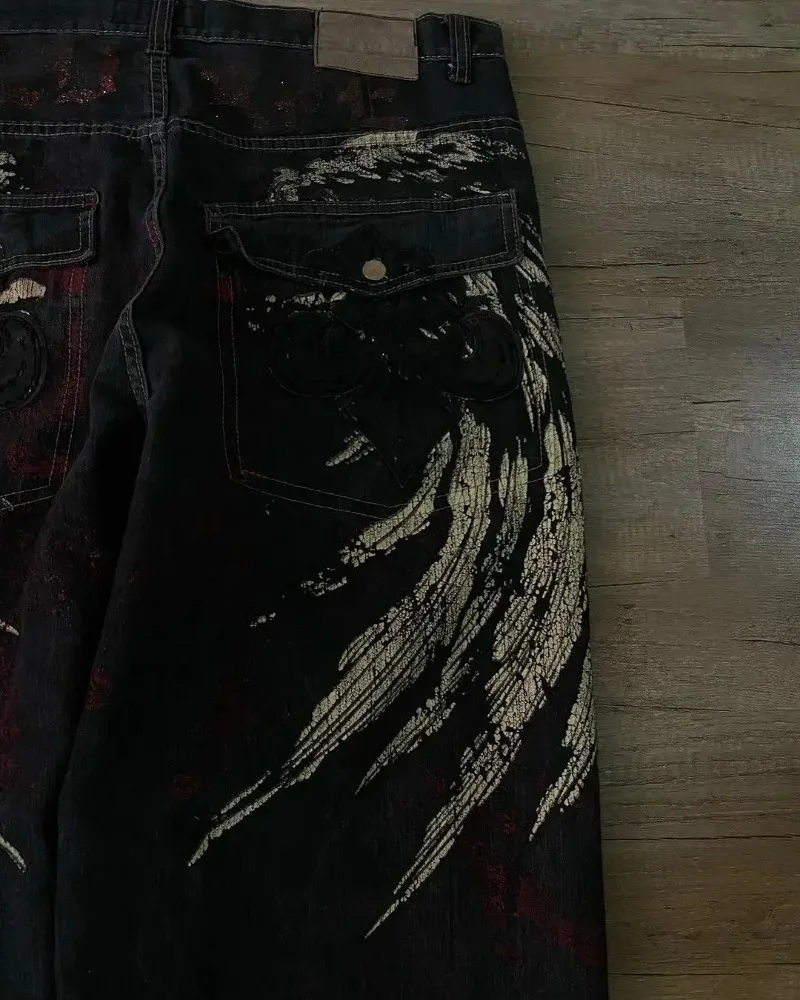 JNCO ƮƮ Y2K û, ϶  Ʈ Ʈ, ϰ ĳ־  Ŀ û,   ̵ , ǰ