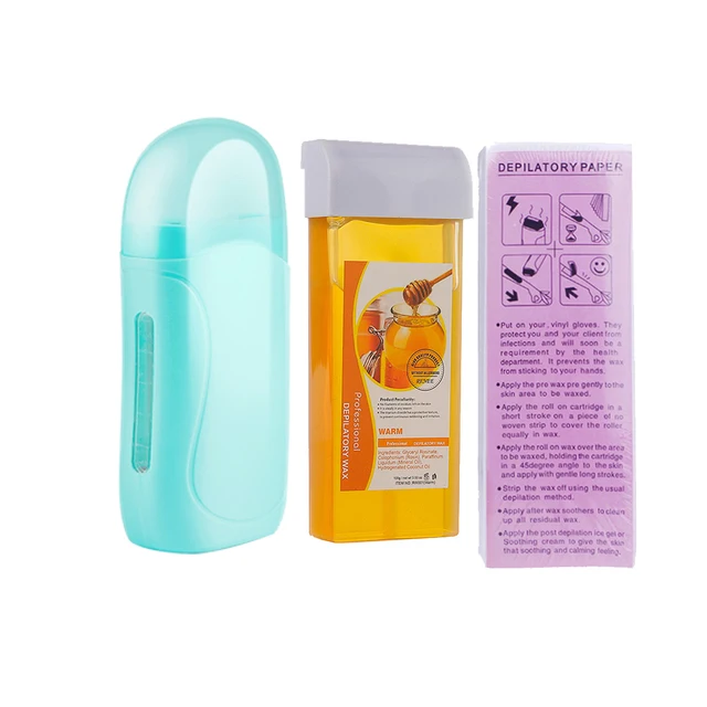 Wax Heater Hair Removal Wax Hard Wax Beans Hair Removal Tool Beauty Wax Professional Single Handheld Depilatory Wax Hair Removal Machine with EU Plug Portable Epilator Roll on Wax Heater Heater