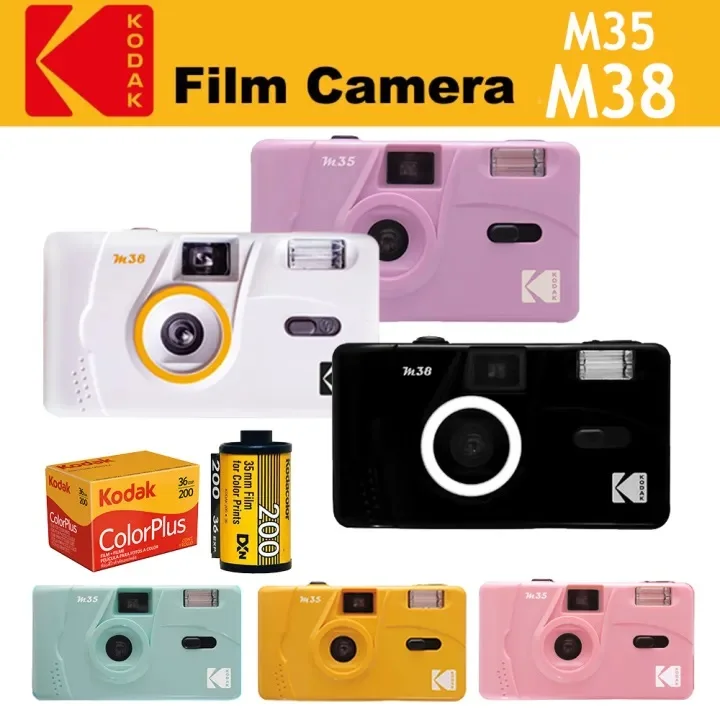 Original Kodak M35 M38 Film Camera Non-Disposable Retro Film Machine Manual Replaceable Reusable Film Camera With Flash Function