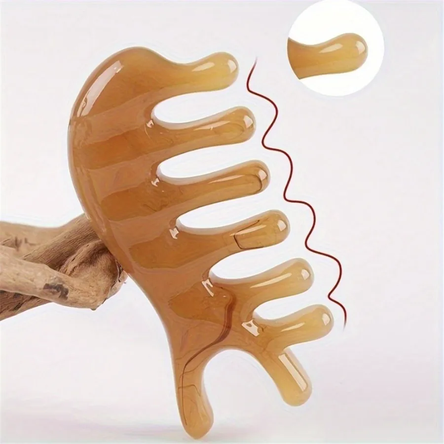 Dolphin-Shaped Gua Sha Massage Comb for Relax - Neck & Scalp Relaxation Tool, Home Use