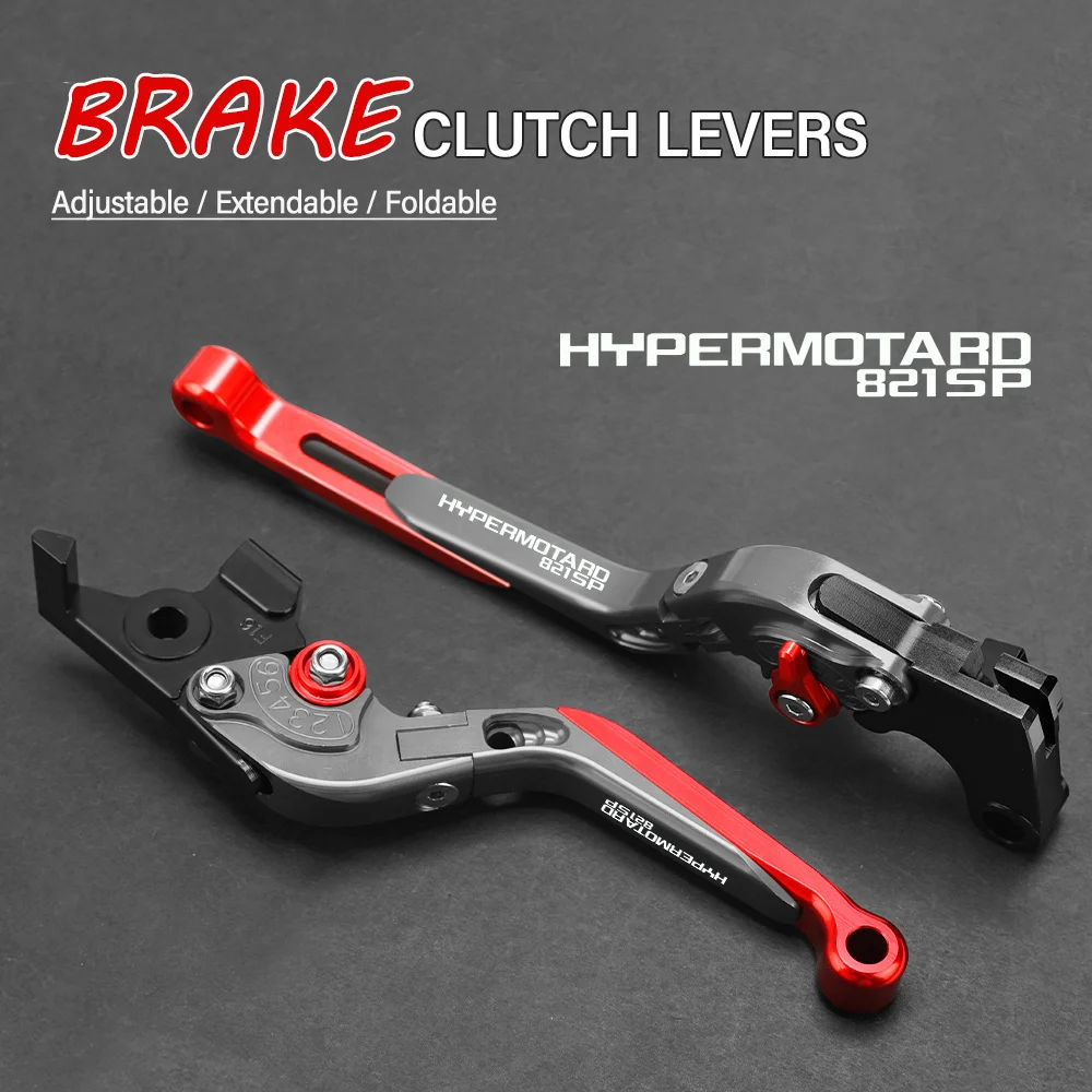 

FOR DUCATI HYPERMOTARD 821 SP 2013 2014 2015 Motorcycle Hand Brake Clutch Adjustable Levers Handle Folding Extendable Lever grip