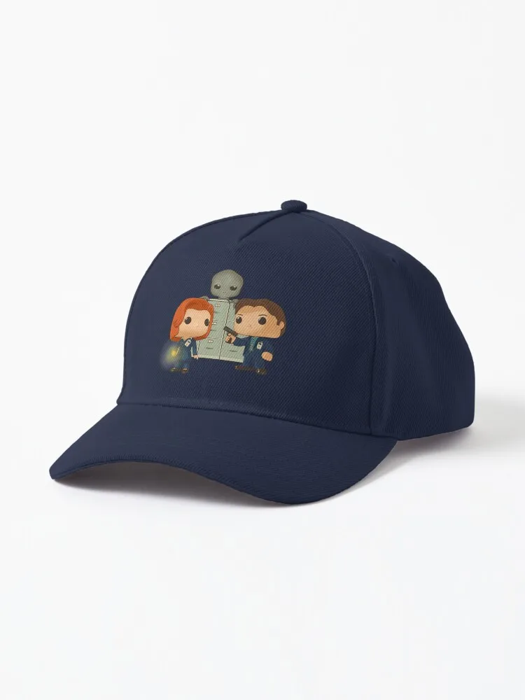 

pop doll of Mulder and Dana Scully Cap starlink Boy cap fallout Men's cap