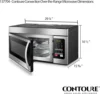 Microwave 1.6 cu.ft. 1000W Power 4 Auto-Cook Menus LED Display | Easy Install RV-500-OTR 2