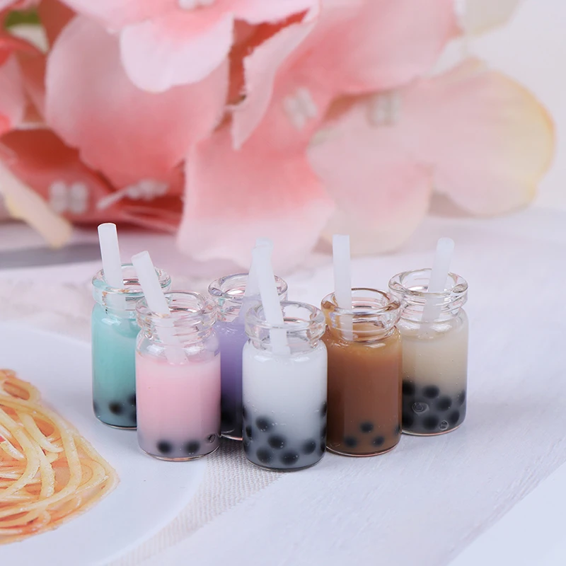 Doll Accessories Doll Clothes Accessories Plush Doll Accessories 3Pcs/Lot 1:12 Doll House Miniature Tea With Milk Cups Food Drink Beverage Toy Decoration Dolls Accessories