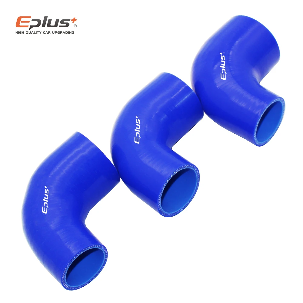 EPLUS Universal Silicone Tubing Hose 90 Degrees Connector Car Intercooler Turbo Intake Pipe Coupler Multi Size
