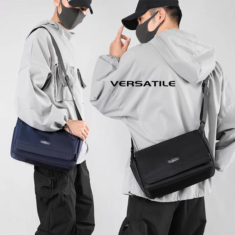 Fashion Male Shoulder Bag High Quality Nylon Men Messenger Bag Casual Teenagers Large Capacity Shopping Bag