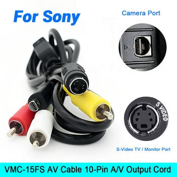 Cavo A/V VMC-30fs per Videocamera Digitale Sony DCR Handycam, Connettore DVI DV a 10 Pin per 3 RCA S-Video AV Line
