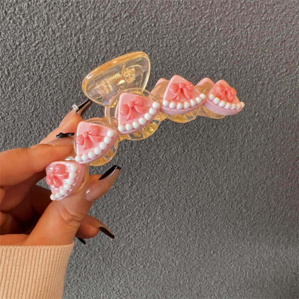 Cake Clip Cartoon Cute Girl Hair Clip Personality Fashion Simple Summer New Sweet Shark Clip Hair Clip Hair Accessories fashion new subculture millennium y2k style spicy girl diamond leather buckle women s belt personality punk style jeans belt