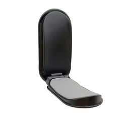 Foldable Headphone Hook & Stand - Space - Saving Desk & Wall Mount Holder (Black)