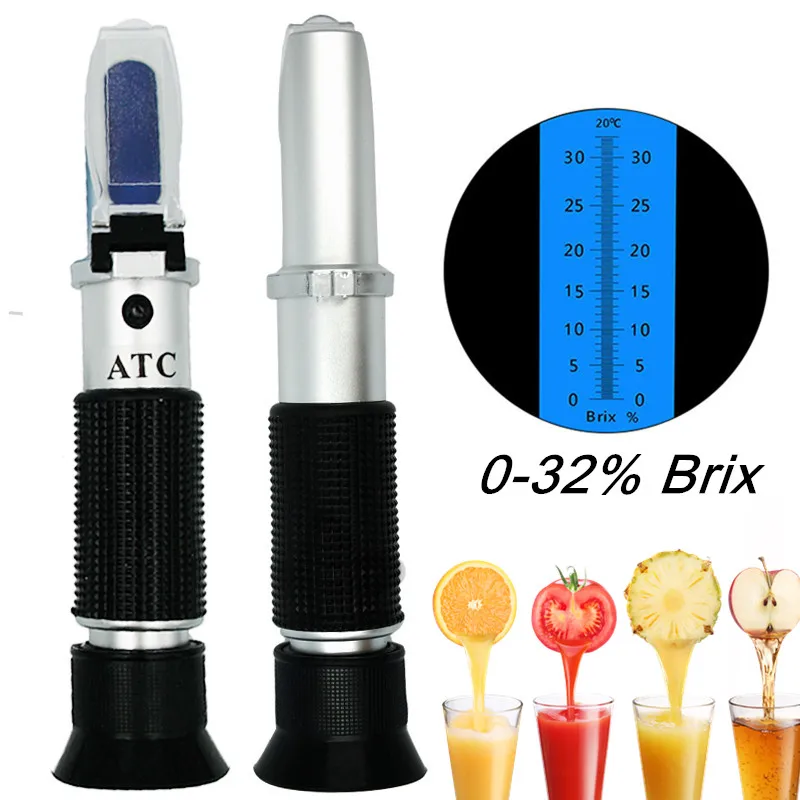 Handheld 032 Brix Refractometer Sugar Level Optical Wine