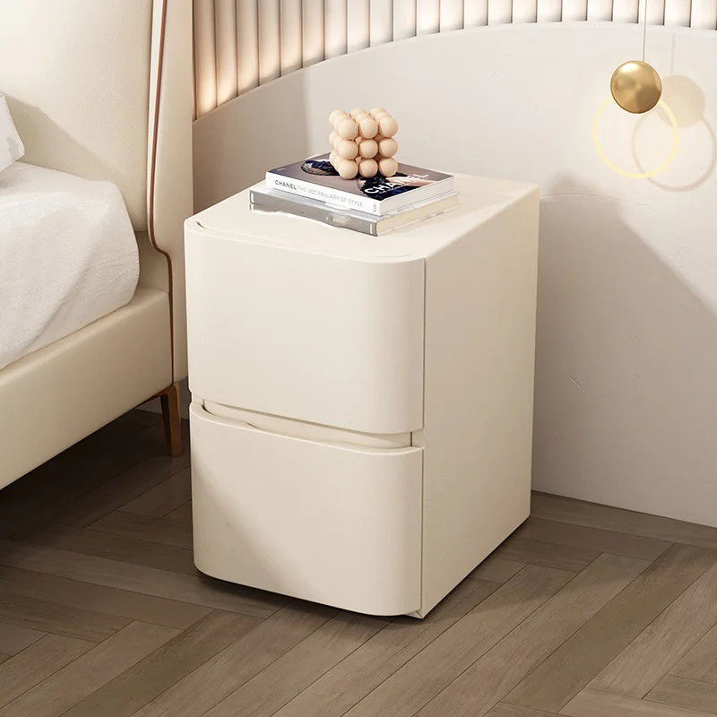 

Minimalist Bedroom Nightstand Modern White Aesthetic Drawer Nightstand Wood Korea Comodini Camera Da Letto Japanese Furniture