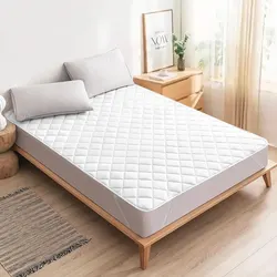 Ultra-Soft Washable Mattress Protector with Secure Elastic Band - 150x200cm (White)