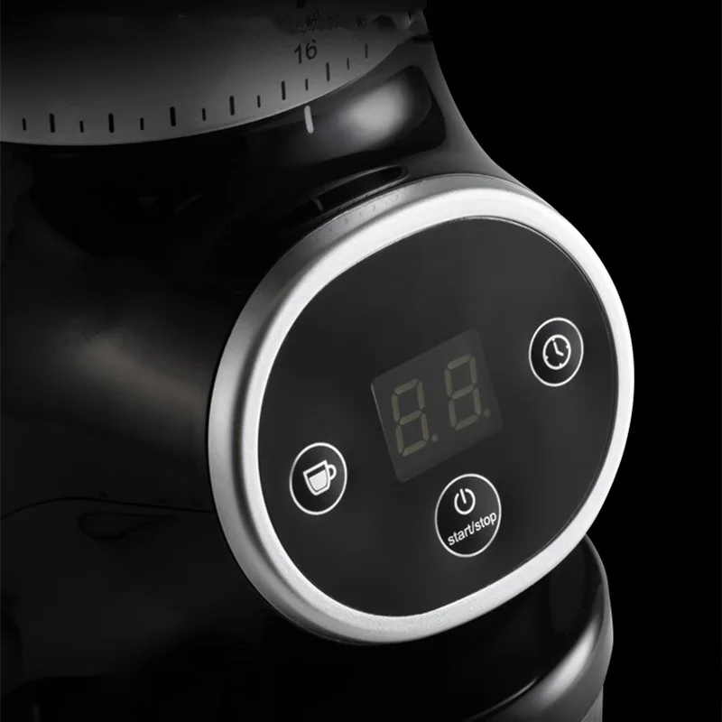 Coffee Grinder 1PC Cone Wheel Smart Batch LCD Digital Display Flavouring Chinese Herbal Italian Coffee Grinder Home Commercial 4
