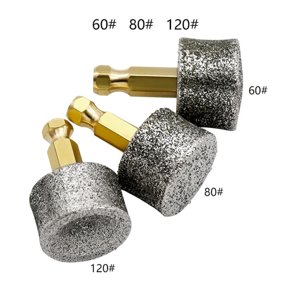 

3pcs Pet Nail Grinding Head Hex Shank Polishing Grinding Wheel Sharpening Head 60/80/120 Grit Grinder Head For Pet Paws Grooming