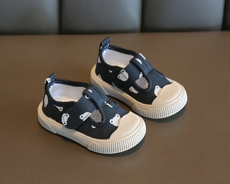 Kids Casual Canvas Sneakers - Cute Animal Print Shoes for Toddlers