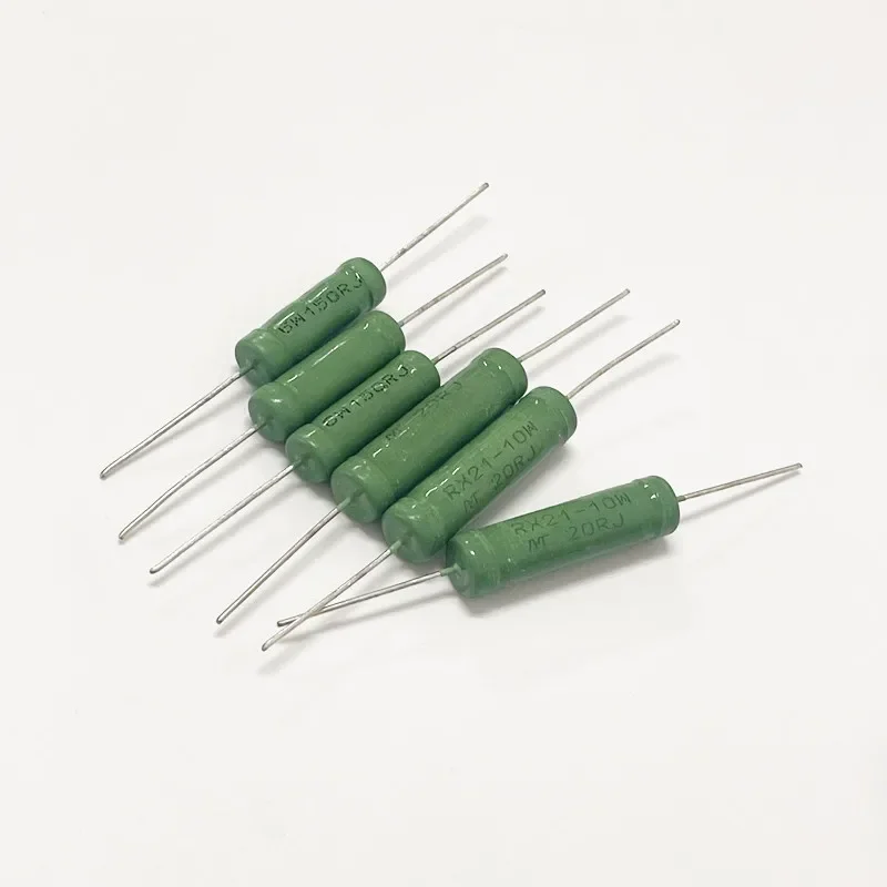 10PCS RX21 5W 6W 10W Wirewound Resistor 15R, 18R, 20R, 22R, 24R, 25R, 27R, 30R, 33R, ohm