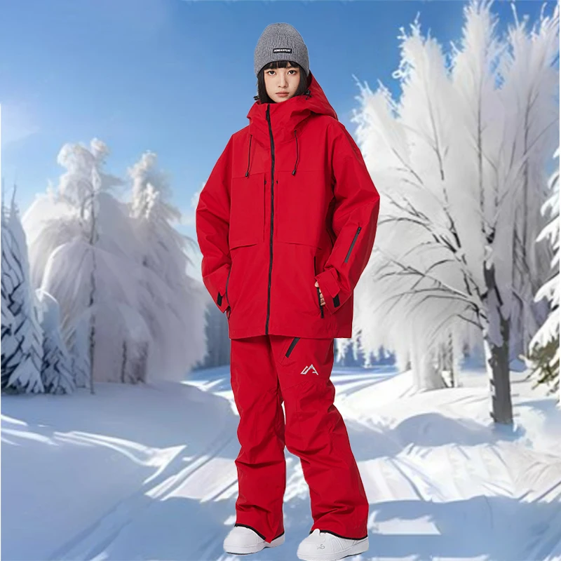 

Sport Skiing Suits Adult Warm Waterproof Snow Tracksuit Couple Outdoor Ski Hoodie Pant Sets 2025 New Winter Snow Suits Snowboard