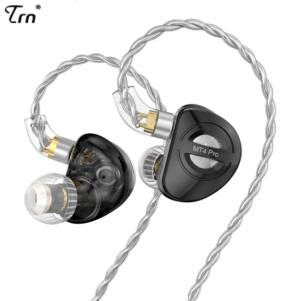 

Наушники TRN MT4 PRO 2DD Высокопроизводительные двойные динамические наушники HiFi бас Музыка наушники с шумоподавлением спортивные 2PIN мониторы