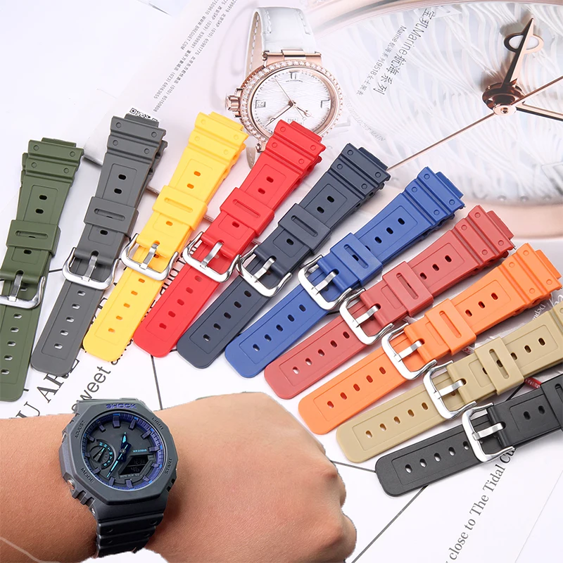Cinturino In Resina A Sgancio Rapido Per Casio G-Shock Ga2100 2110 Cinturino Per Orologio Sportivo In Gomma Impermeabile Accessori Per Orologi
