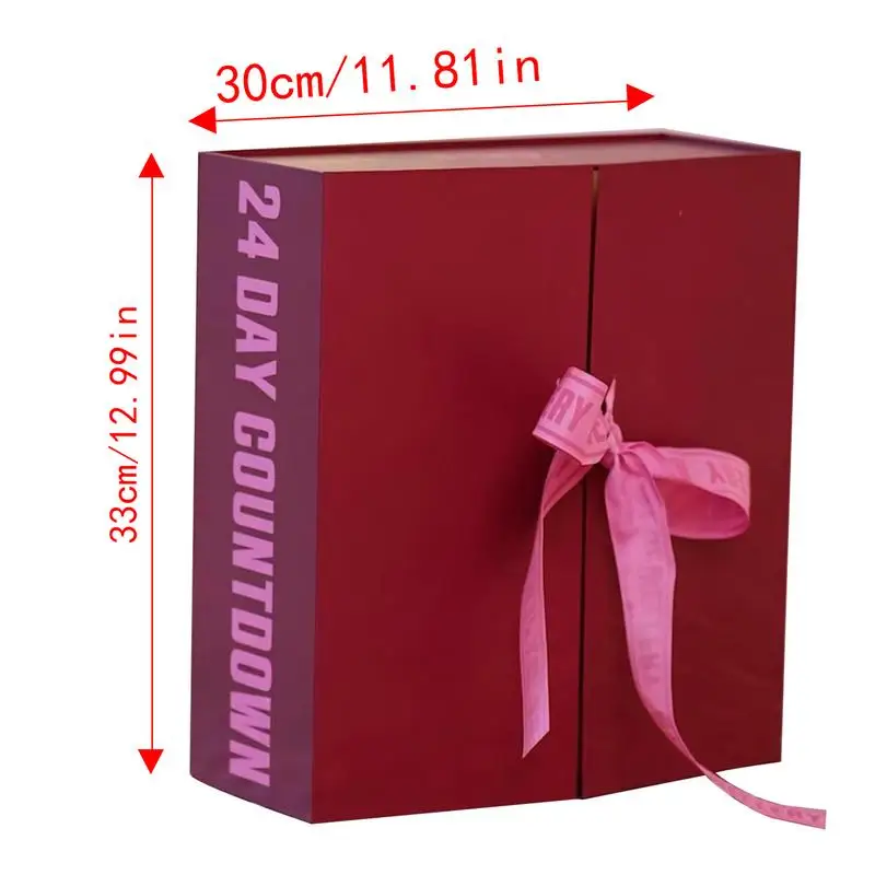 24-Day Holiday Countdown Calendar Decor Christmas Advent Calendar Jewelry Accessories Christmas New Year Gifts For Women Girls
