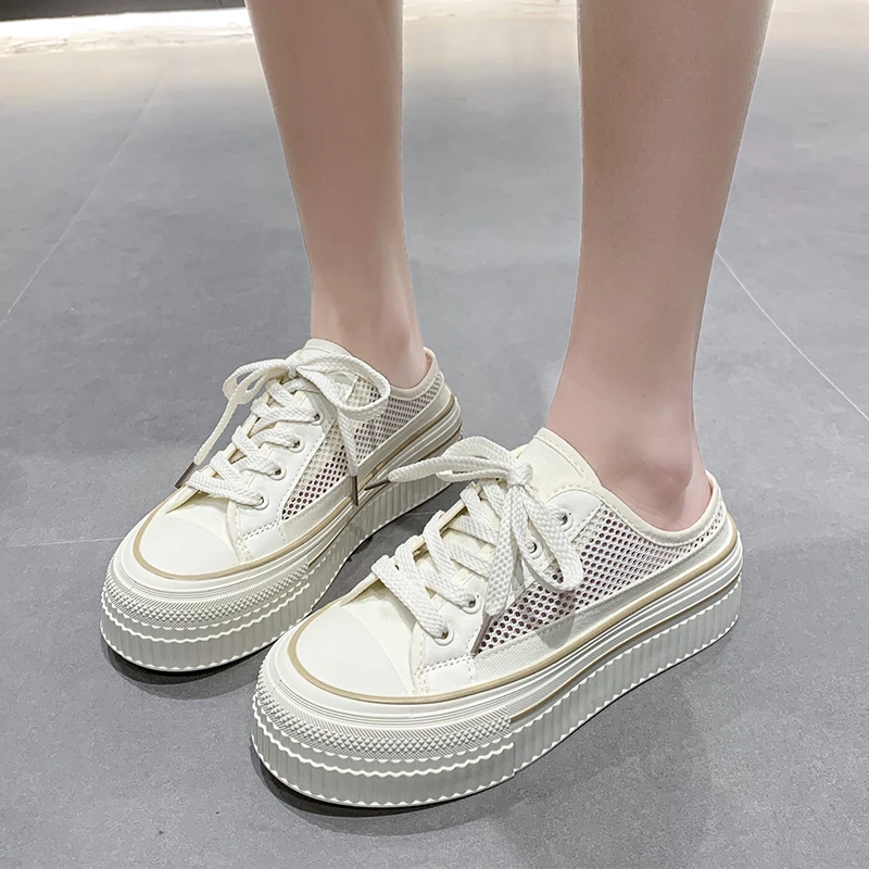 

Тапки Женские повседневные на шнуровке, толстая подошва, повязка на голову, летние тапочки, 2024