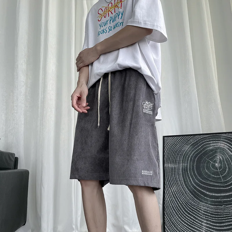 

Men's Casual Shorts Trendyol Cotton Women's Pants Y2k Baggy Basketball Harajuku Summer Wide Fashion Designer Embroidery Clothing