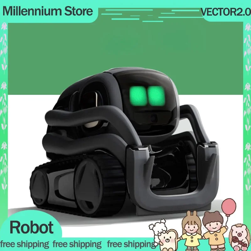 VECTOR2.0 Smart Robot Electronic Pet Sequence Emotional AI Robot Machine Weather Alarm Clock 1080P Robots Compatible Home Gift