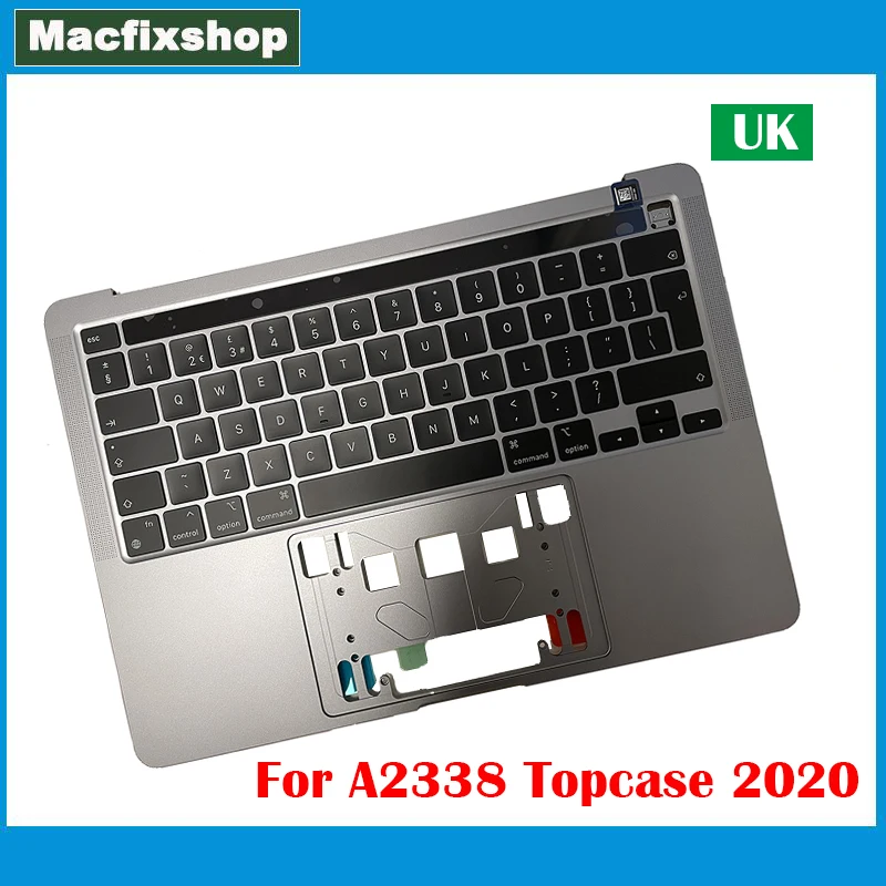 Bauletto A2338 Argento Grigio Spazio 2020 Per Macbook Pro 13.3 "M1 A2338 Topcase Touchbar Touch Bar Tastiera Uk Retroilluminazione Retroilluminata