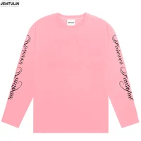 T-shirt manches longues pour hommes et femmes, vêtements de haute qualité, lettres imprimées graphiques, décontracté, ample, tendance Y2K, mode Vintage, Streetwear 2