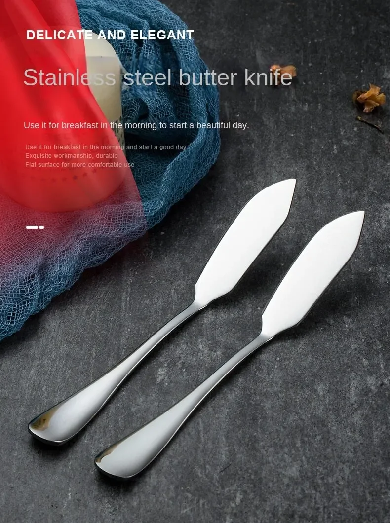 Description Picture 3 of itemMultifunctional Cheese Butter Knife Cheese Tools Knife Stainless Steel Household Breakfast Bread Jam Knife Kitchen Gadgets