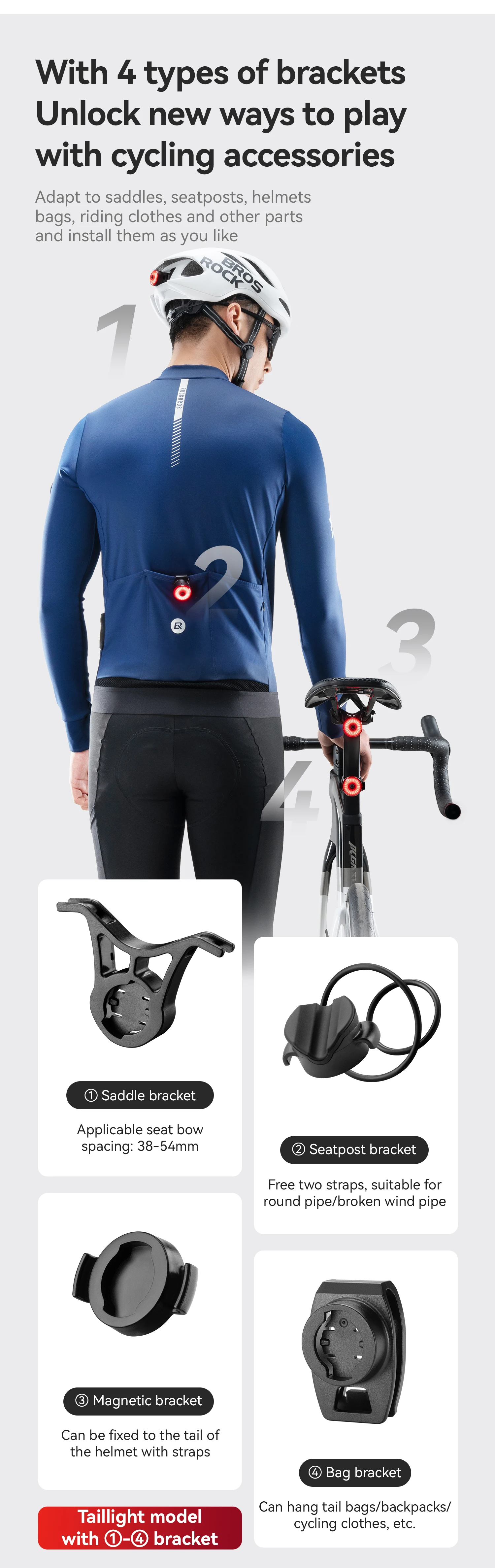 Waterproof bike light
