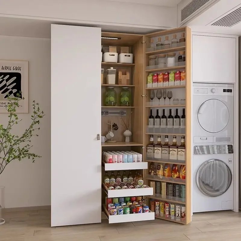 Snack Storage Cabinet Wine Cooler Sideboard Dining Cabinet Against The Wall All-in-one Pantry Living Room Size