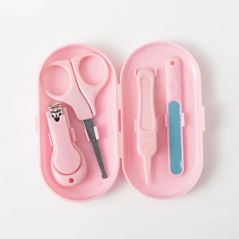 Baby Nail Clipper Set 4pcs set Children Kids Nail Cutter Scissors Files Small Trimmer Baby Nails Care Tools