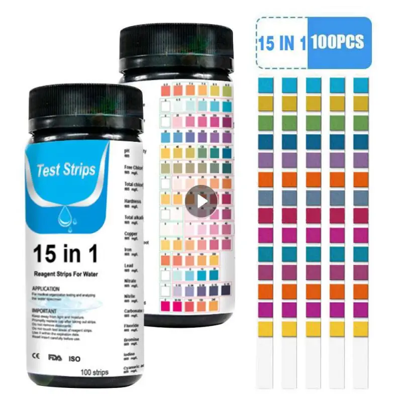 

Drinking Water Test Kit Testing Strips For Hardness Chlorine Fluoride Trace Heavy Metals PH Balance And More