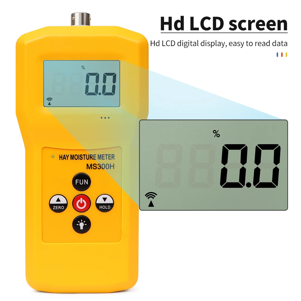 Hay Moisture Meter LCD Digital Tester