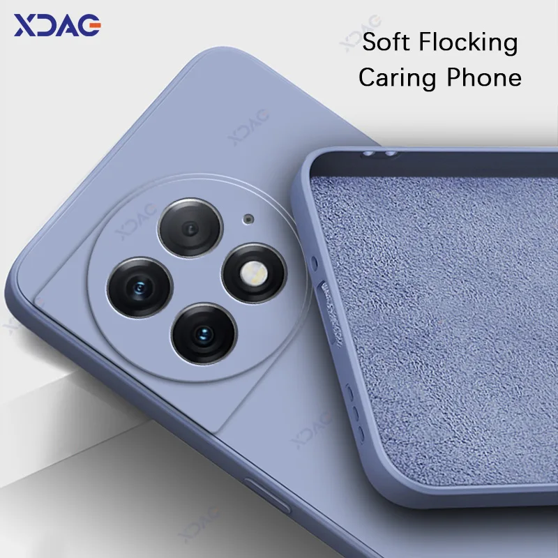 Original Luxury Silicone 360° Square Soft Back Covers