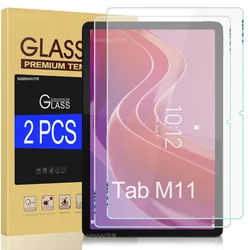 Premium HD Scratch - Proof Tempered Glass Screen Protector, 2 - Pack for 11 - Inch Tablets - Bubble - Free Application (2P - Tab M11)