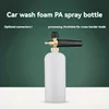 1/4" Quick Connect Foam Gun, Adjustable Nozzle & Foam Bottle for High-Pressure Car Washing 4
