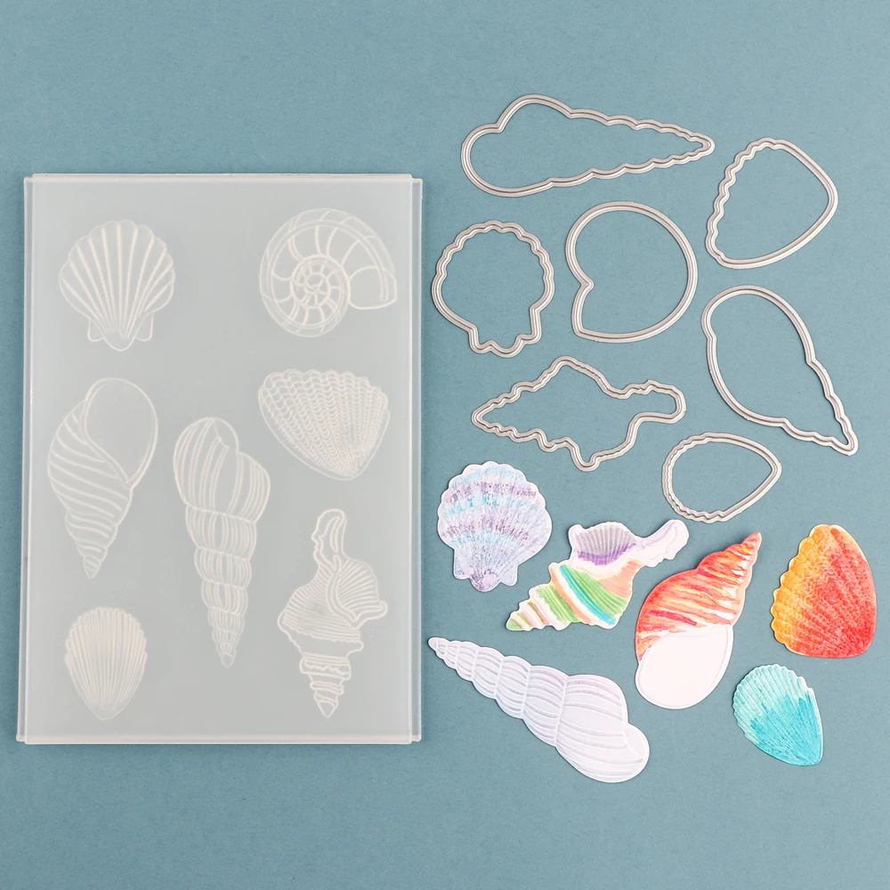 Lemon 3D Embossing Folder and Matching Dies Shell Texture Patterns Templates Adding Textured Detail Paper Card Making
