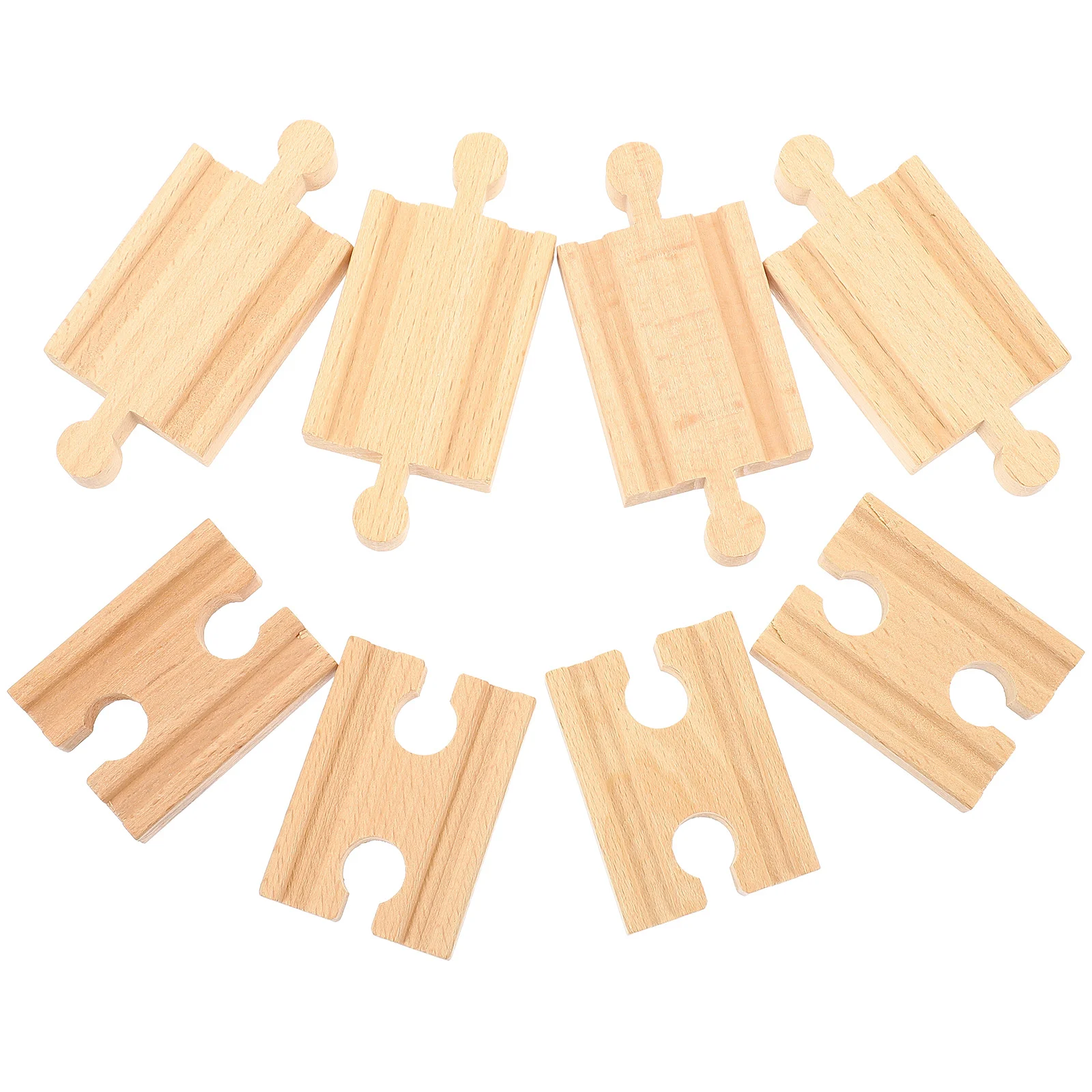 

8 Pcs Suspension Bridge Train Track Accessories Toys Arch Wooden Railway Playthings