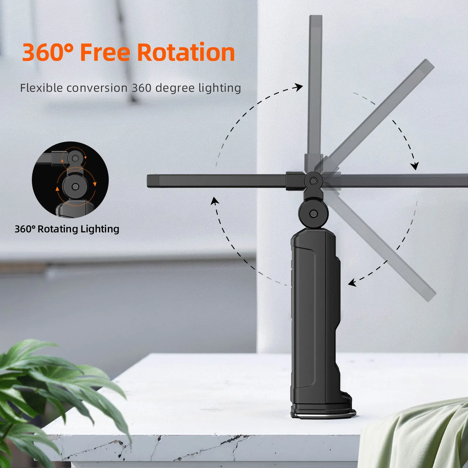 SUPERFIRE COB Work Lights LED Flashlight With Magnetic Base Rechargeable Battery display For Car Repair Power Bank 360&deg; Torch portable flashlight portable work lights portable work light portable torch