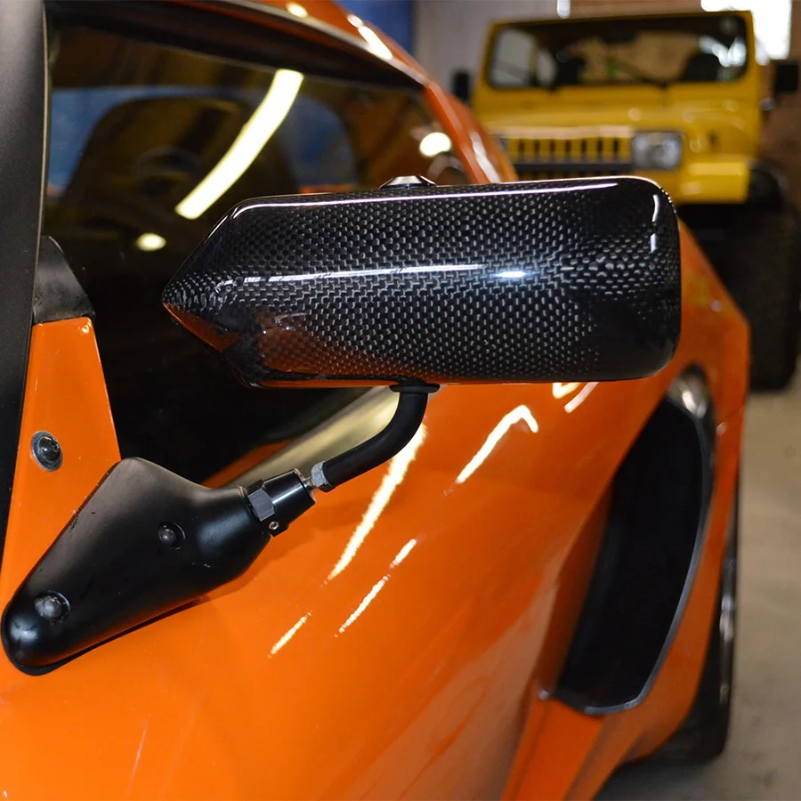 カーオブジェ 1 Pair Universal Craft Square F1 Style Car Rearview Mirror