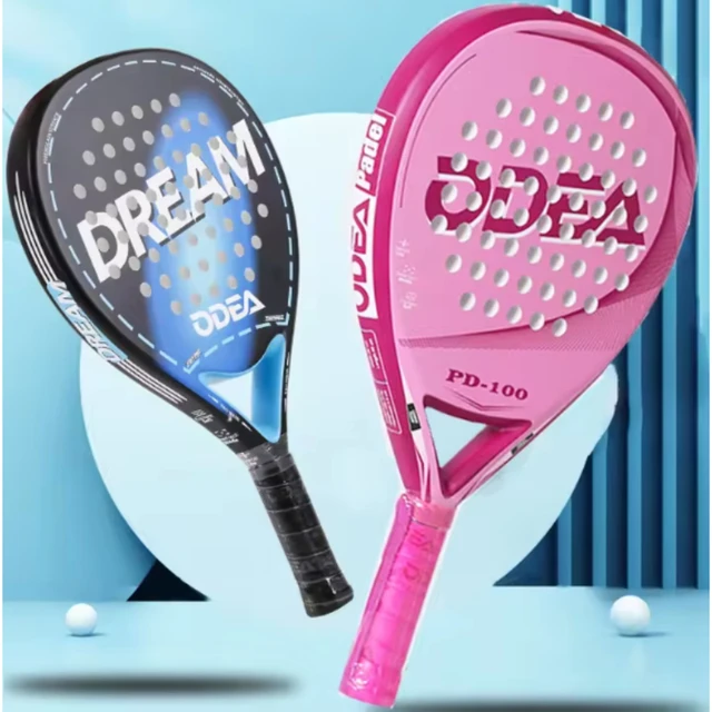 Odear Padel Tennis Rackets Cage Beach Paddle 3K/18K/Carbon Fiber Usapa Approved Lightweight Racket Outdoor Sports Racket 1