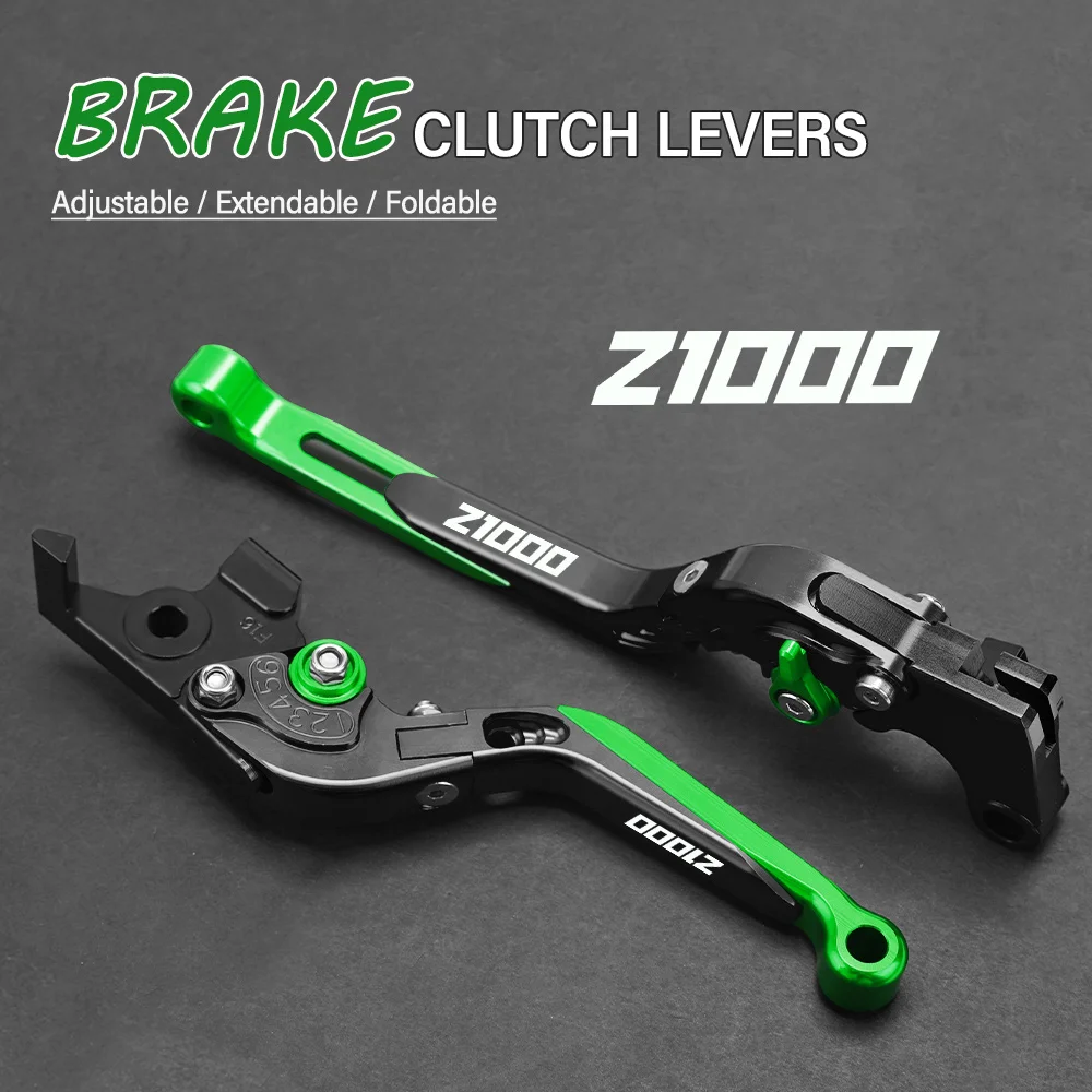 

Motorcycle Hand Brake Clutch Adjustable Levers FOR KAWASAKI Z1000 Z-1000 2007-2016 Handle Folding Extendable Lever grip foldable