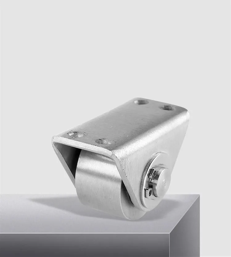 Description Picture 3 of item1pc 304 Stainless Steel Pulley Furniture Directional Wheel Trolley Bearing Pulley Sliding Door Window Roller Furniture Hardware