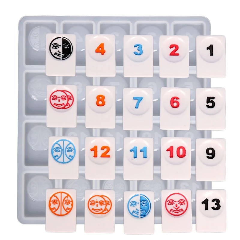 

Diy Glue Mold Israel Mahjong Chess and Card Party Leisure Puzzle Board Game Mahjong Silicone Mold Mahjong Pendant Resin Molds