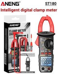 Enhanced Digital Clamp Meter with Multimeter and Voltage Tester Functions (ST180 red(box))
