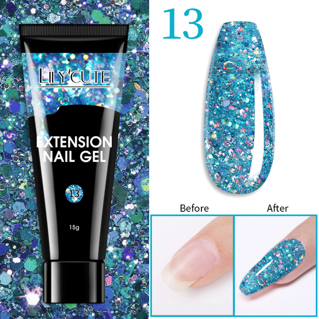 15ml Quick Extension UV Gel Polish Nails Semi Permanent Slip Solution Liquid For Manicure Nail Art Extension Design