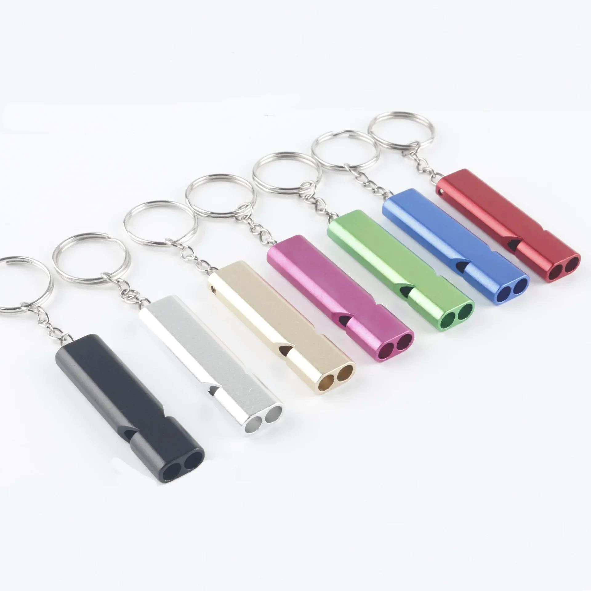 Pet Dog Training Whistle Aluminum Two-tone Training Whistle Cats Birds Tool for Recall Barking Control Survival