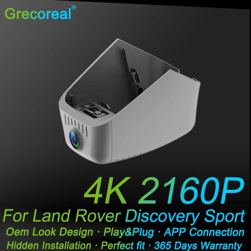 

Grecoreal 4K Wifi Dash Cam Dual Front Camera Car Dvr Dashcam for Land Rover Discovery Sport L550 2023 2022 2021 2020 2019 2018